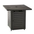 28 inch Square Black Gas Firepit D758960