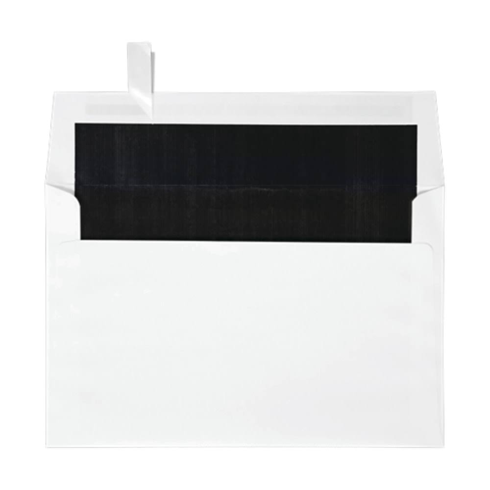 Invitation Envelopes, A9, Peel & Press Closure, Black/White, Pack of 250 V443