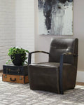 Brown and Grey Accent Chair J135