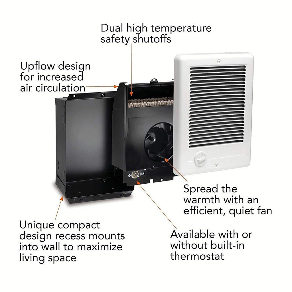 White 120V 1000W Wall Heater H46943