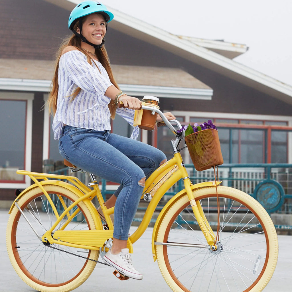 Yellow 26 Inch Cruiser Bike K219986