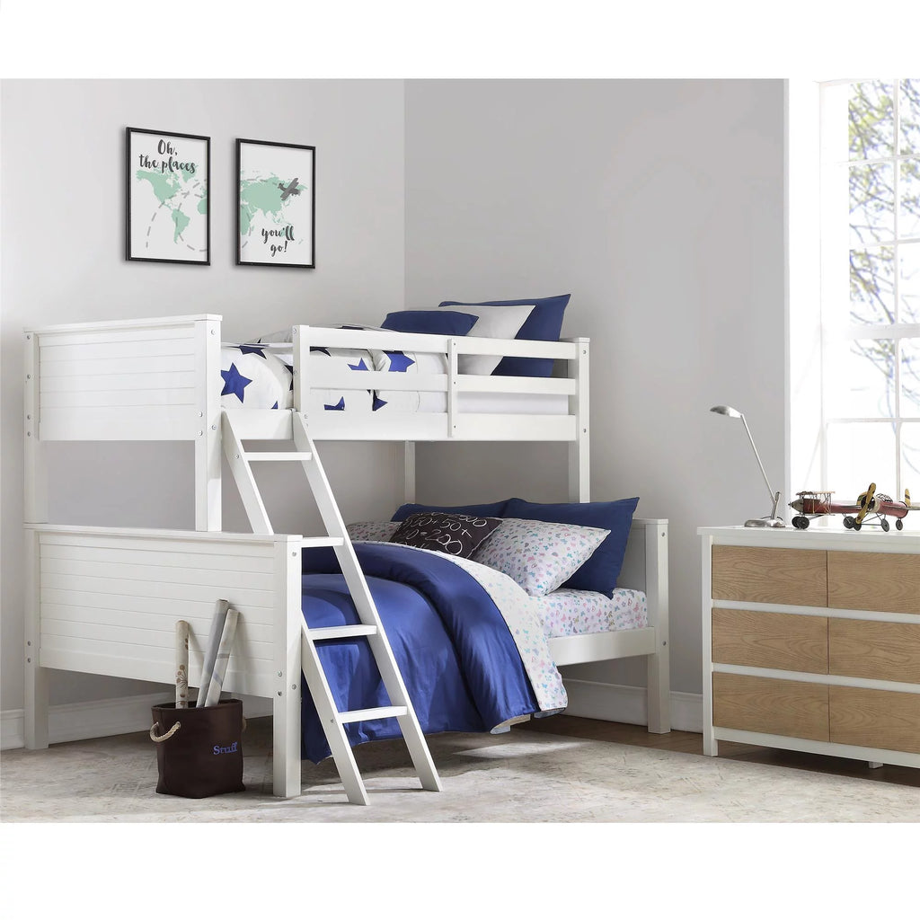 Twin-Over-Full Wood Bunk Bed J13390