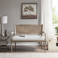 Beige Polyester Loveseat S186088