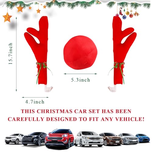 Reindeer Car Kit Antlers Nose Coffee V65904