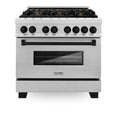 36 in. Gas Stove and Electric Oven Range H691