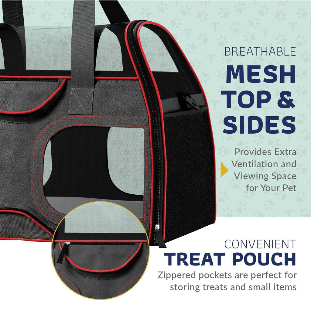Pet Carrier with Removable Wheels and Double Telescopic Handle B548