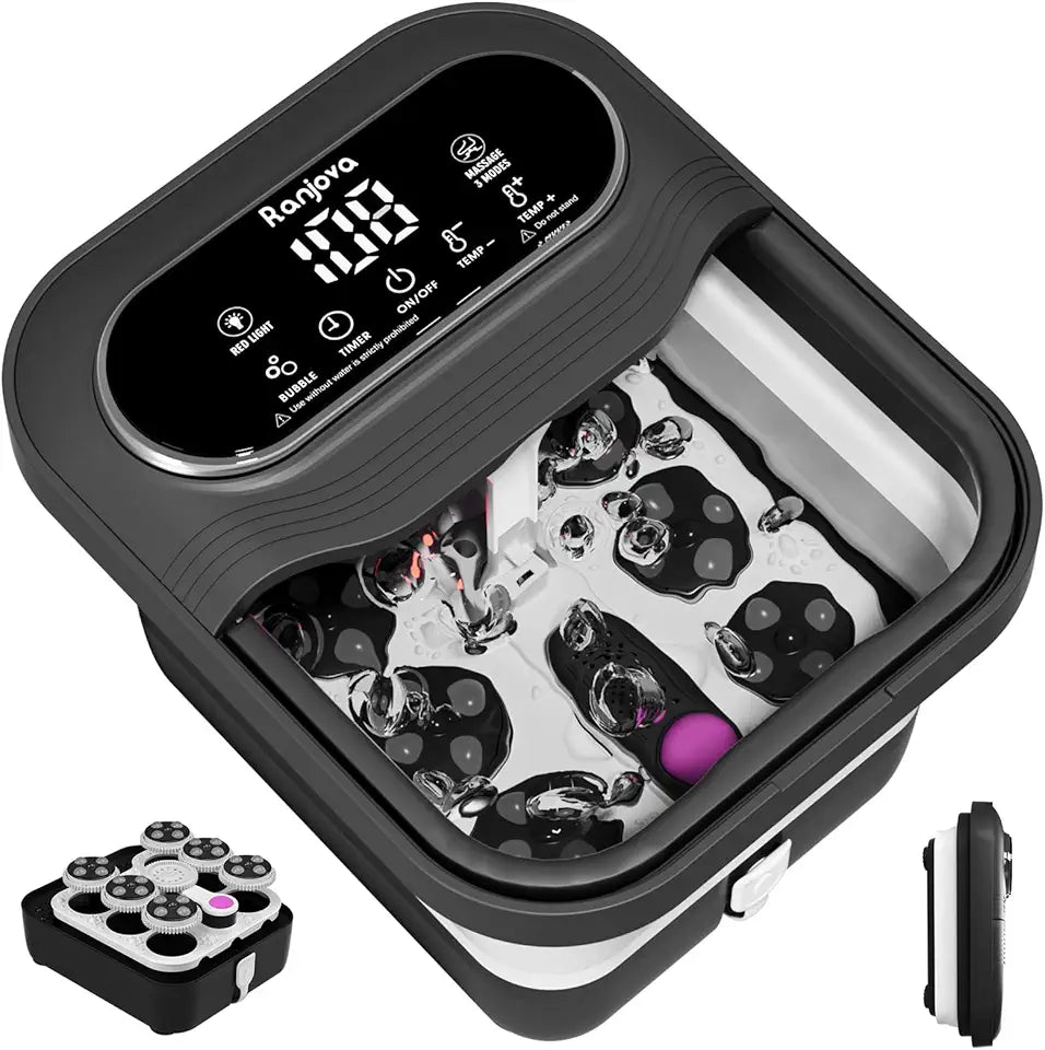 Collapsible Electric Foot Spa with Heat and Bubble G437