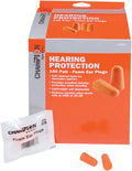 Ear Plugs, 100 Pair, Foam, Orange O3096