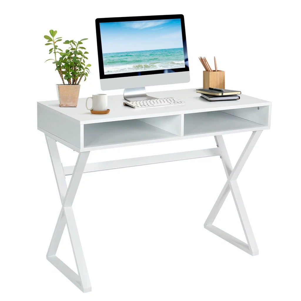 Modern Computer Desk Writing Desk Vanity Table with Storage C542