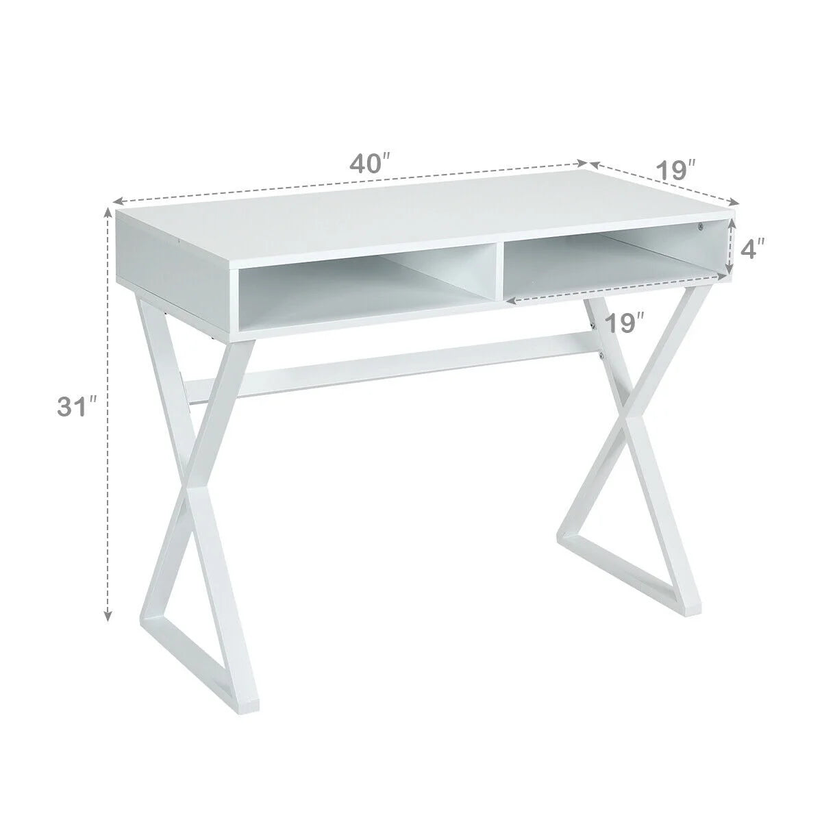 Modern Computer Desk Writing Desk Vanity Table with Storage C542