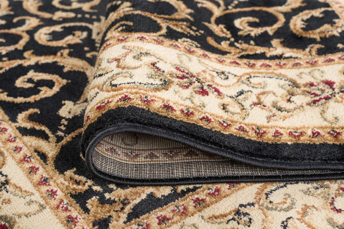 Black 8x10 Transitional Area Rug P143