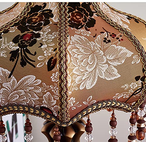 Brown Handmade Fabric Shade Table Lamp A33694