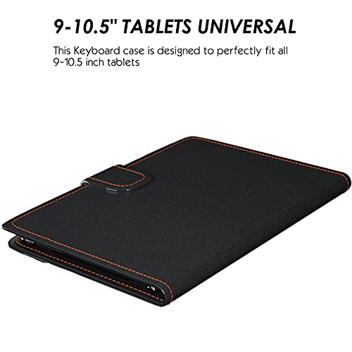 9" to 11" Tablet Keyboard Case with Touchpad Black K368
