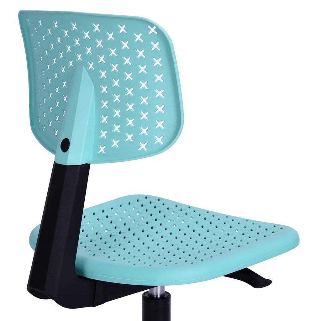 Turquoise Ergonomic Office Chair with Adjustable Height P847