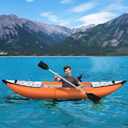 Foldable Inflatable 2 Person Kayak Set with Paddle & Air Pump S80391