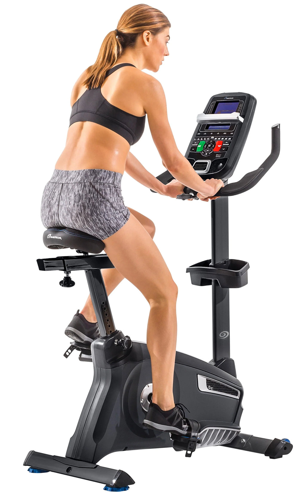 Upright Exercise Bike with Bluetooth Connectivity and 25 Levels of Resistance J69879