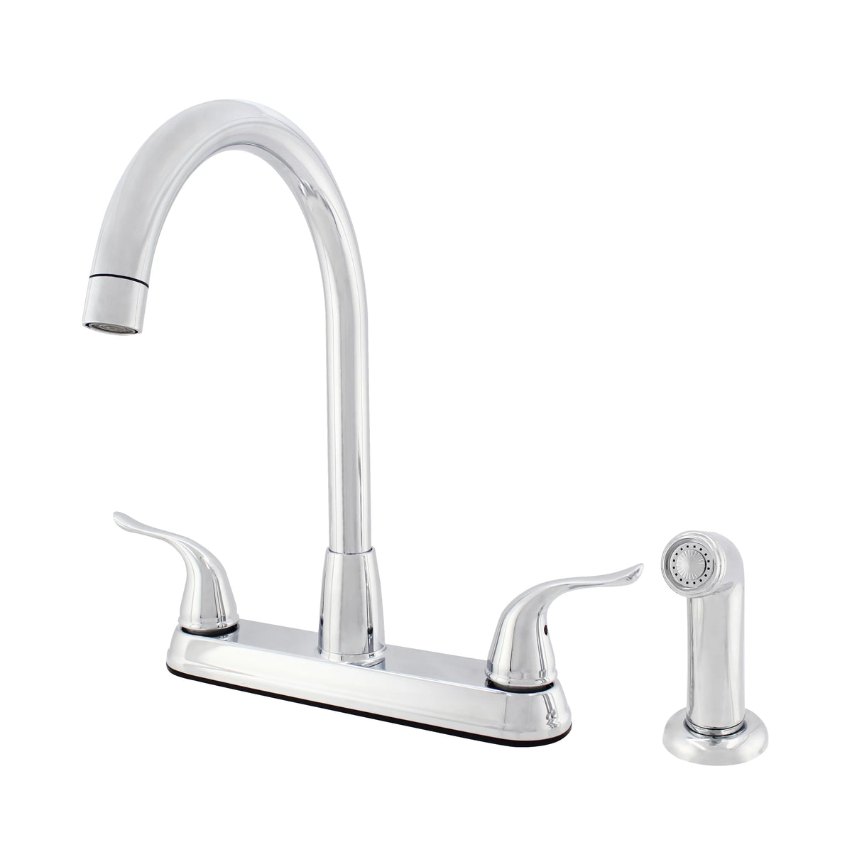 Hybrid Metal Deck Kitchen Sink Faucet with Side Spray M7778