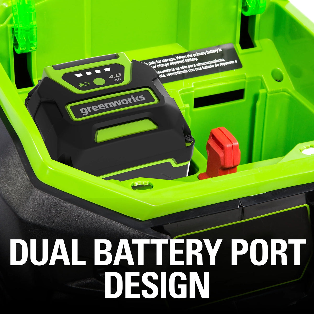 40V 20 Brushless Push Lawn Mower with 4.0 Ah Battery & Quick Charger A684213