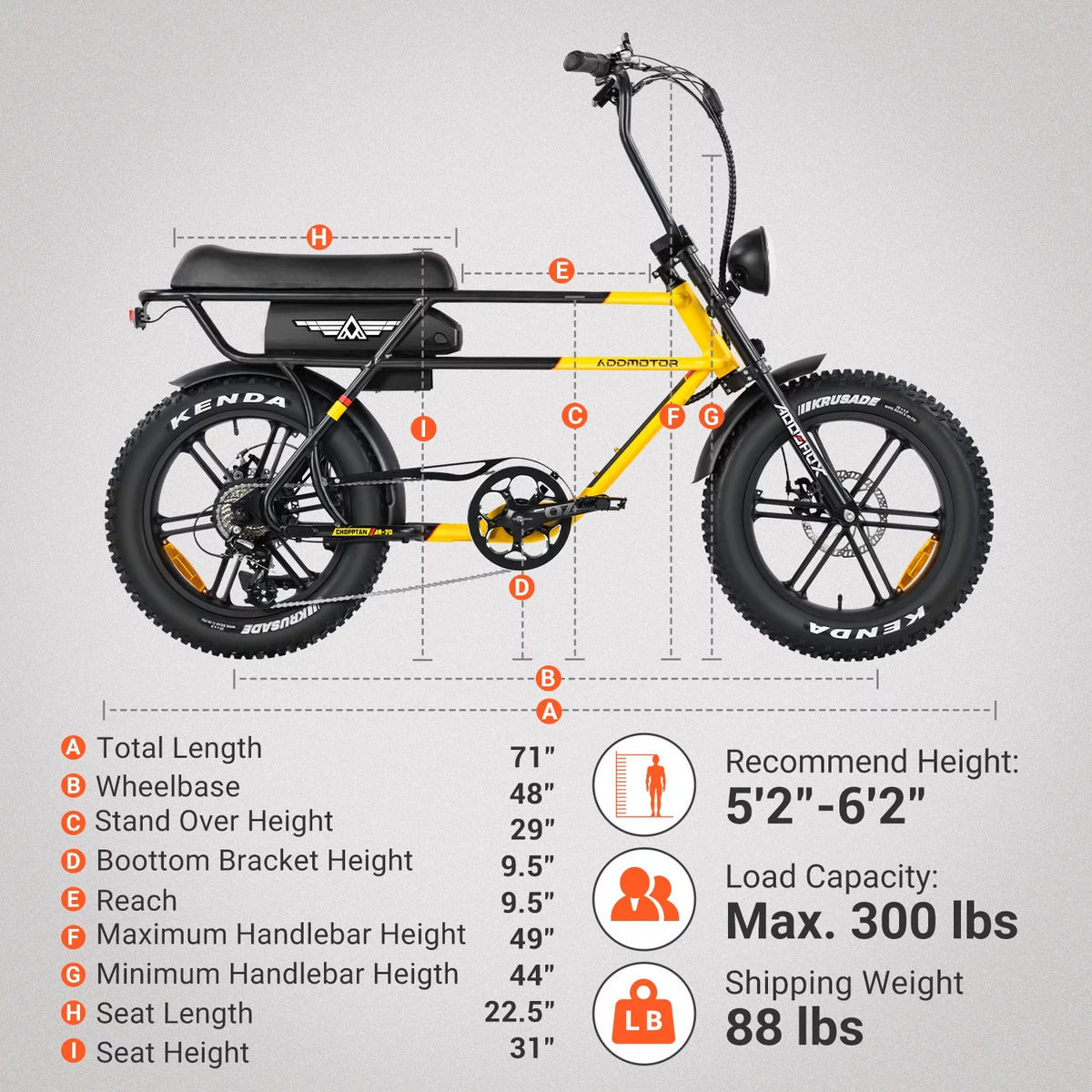 750W 20" Fat Tire Electric Bike N915745