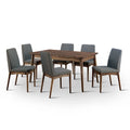 Solid Wood 7-Piece Dining Table Set X6503