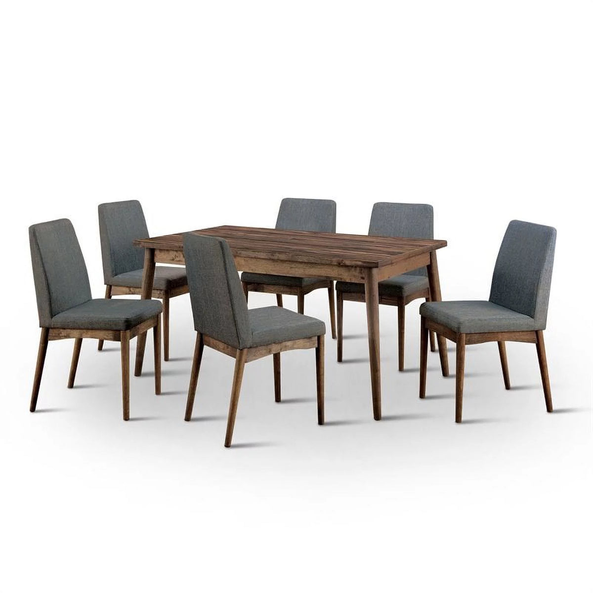 Solid Wood 7-Piece Dining Table Set X6503