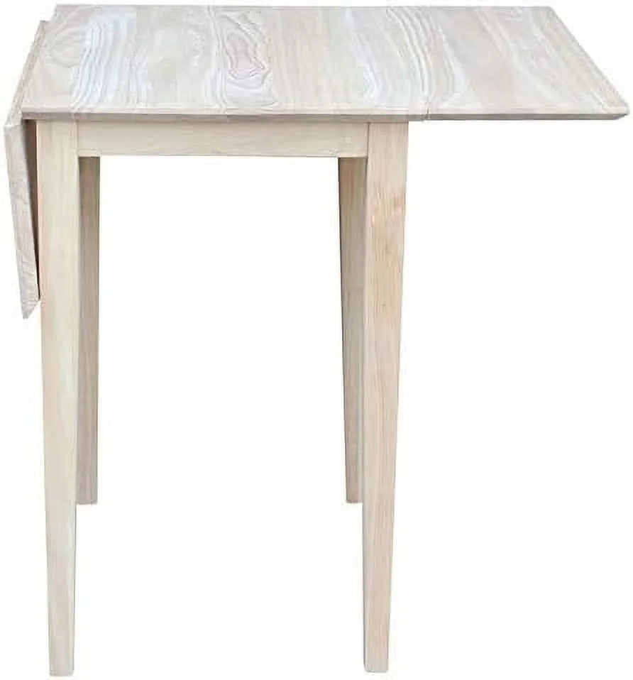 Unfinished Natural Wood Drop Leaf Dining Table V193529