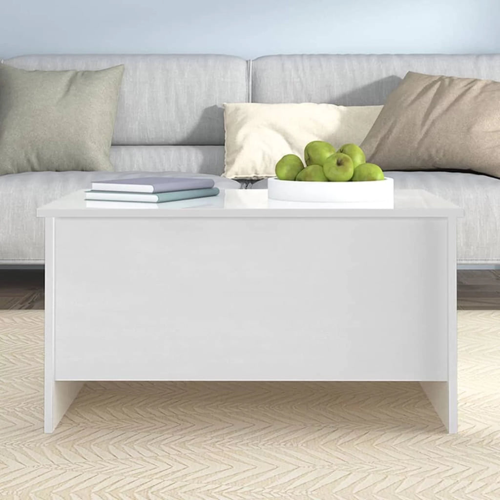 High Gloss White Engineered Wood Coffee Table P43359