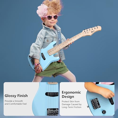 30 Inches Right Handed Kids Electric Guitar with Beginner Kit X389