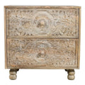 2-Drawer Solid Wood Nightstand R63556