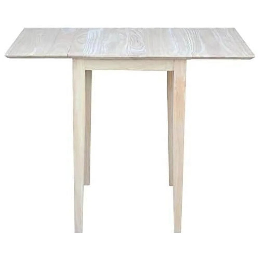 Unfinished Natural Wood Drop Leaf Dining Table V193529