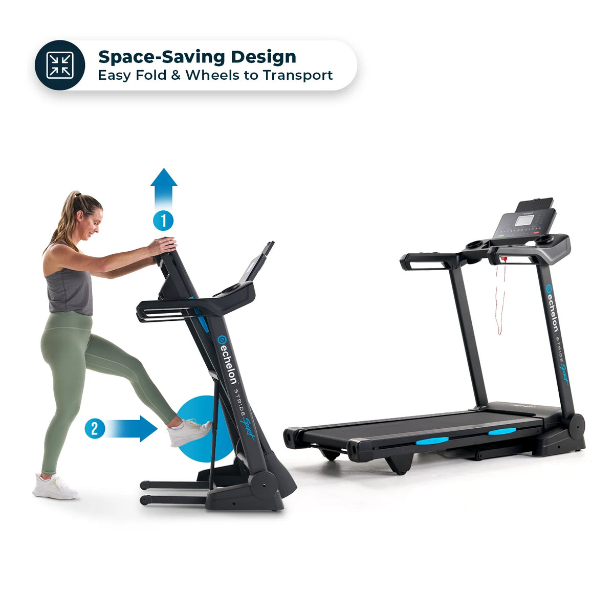 Foldable Cushioned Exercise Treadmill L875