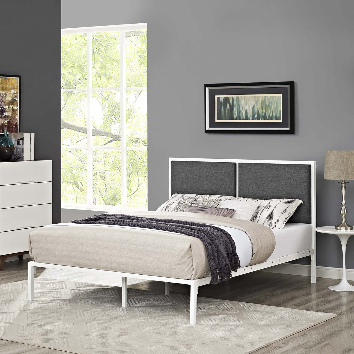 King Fabric Bed V534620