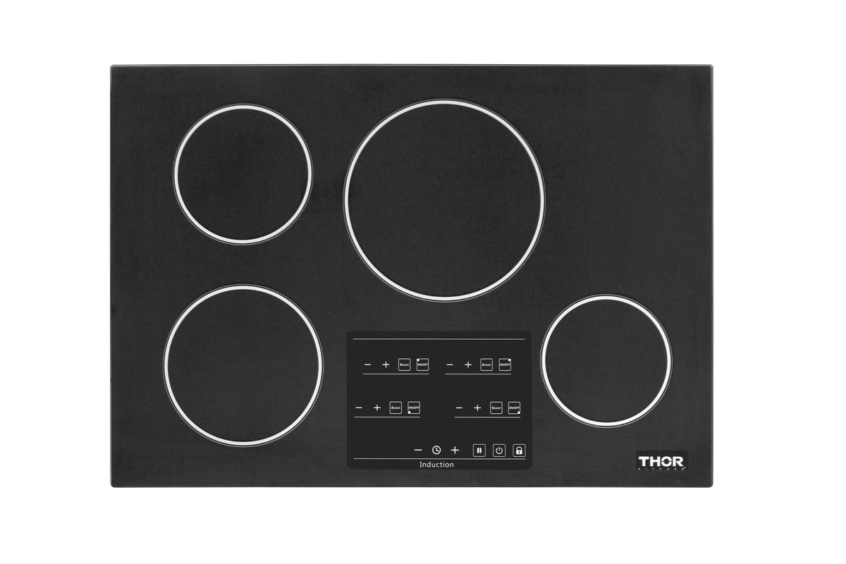 30 in. Black Induction Cooktop with 4 Elements W402338