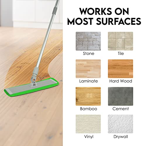 Microfiber Mop Pads 4 Pack Reusable Washable Cloth Mop Head 18 Inch B626783