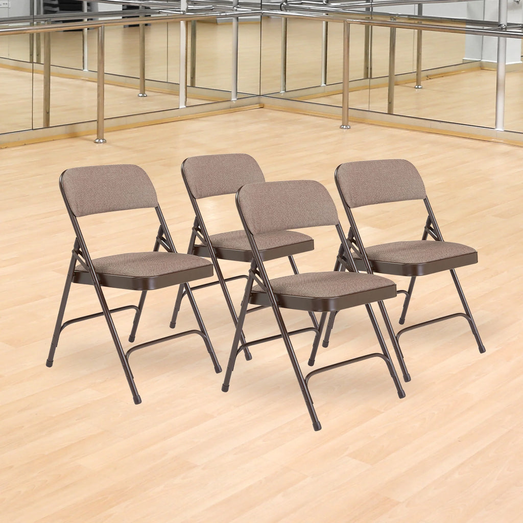 Fabric Upholstered Folding Chair J2572