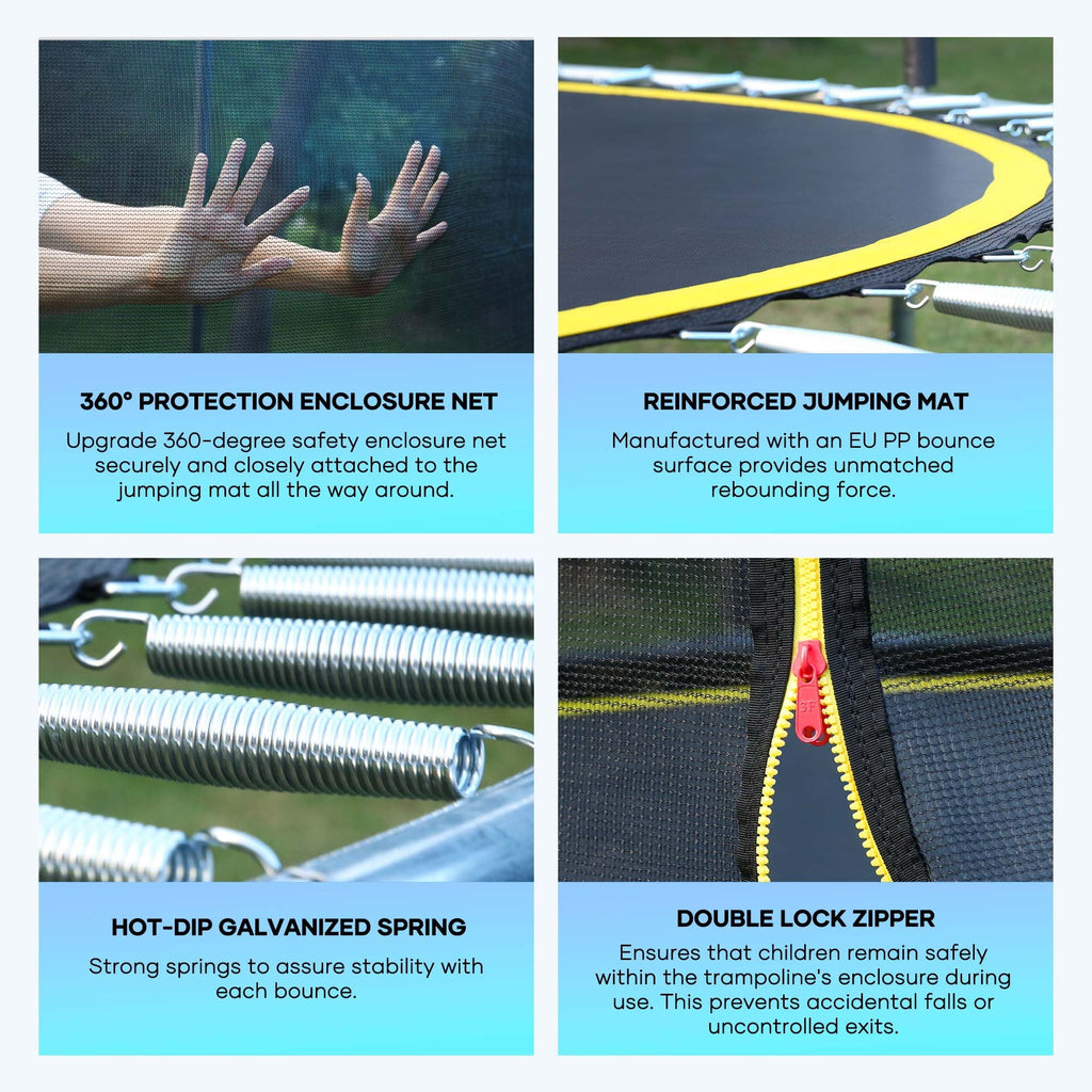 8ft Trampoline with 360 Safety Enclosure I107960