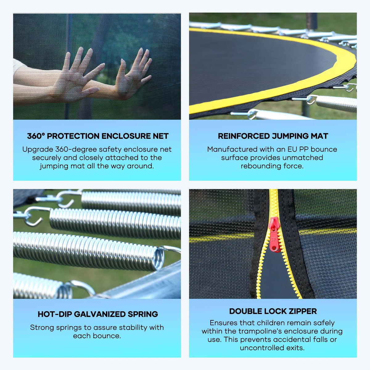 8ft Trampoline with 360 Safety Enclosure I107960
