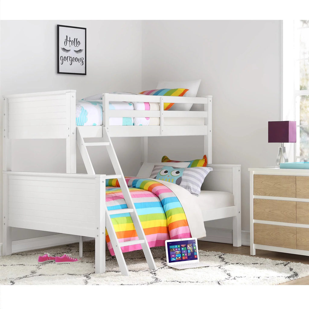 Twin-Over-Full Wood Bunk Bed J13390