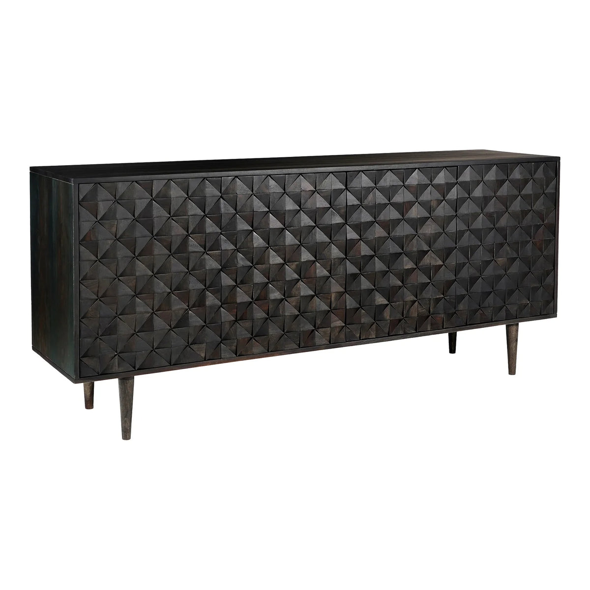 Black 4 Door Sideboard N8540