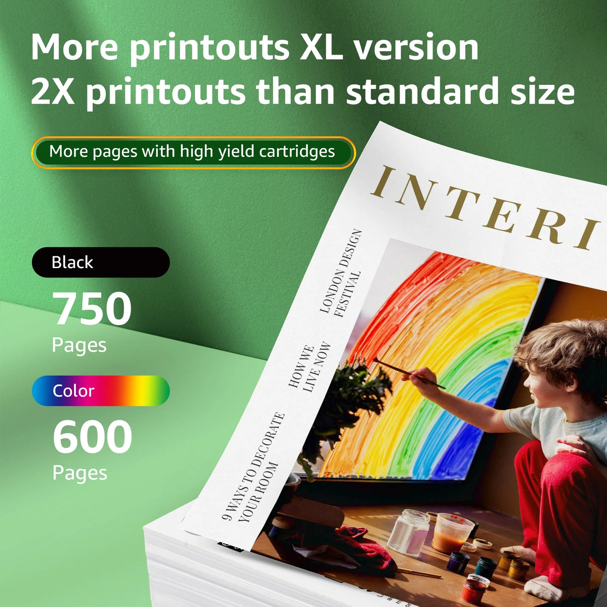 Black Color Combo Pack 67XL Ink Cartridges Y4725