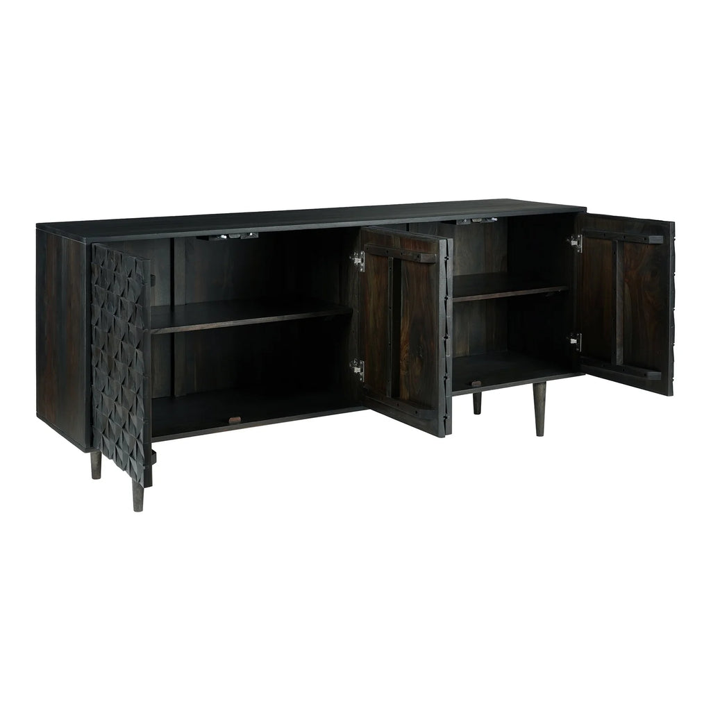 Black 4 Door Sideboard N8540