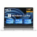 14.1 Laptop Intel Celeron J4125 8GB RAM 256GB SSD Silver O950