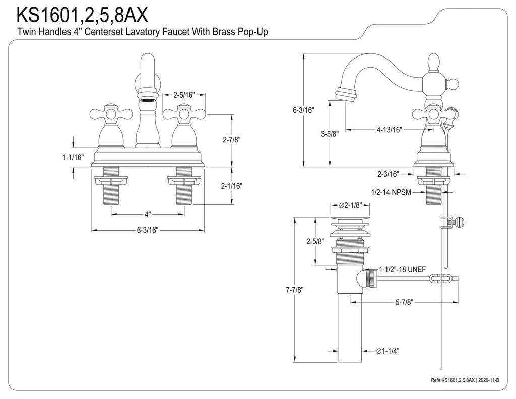 4 in. Centerset Bathroom Faucet, Oil Rubbed Bronze N56985