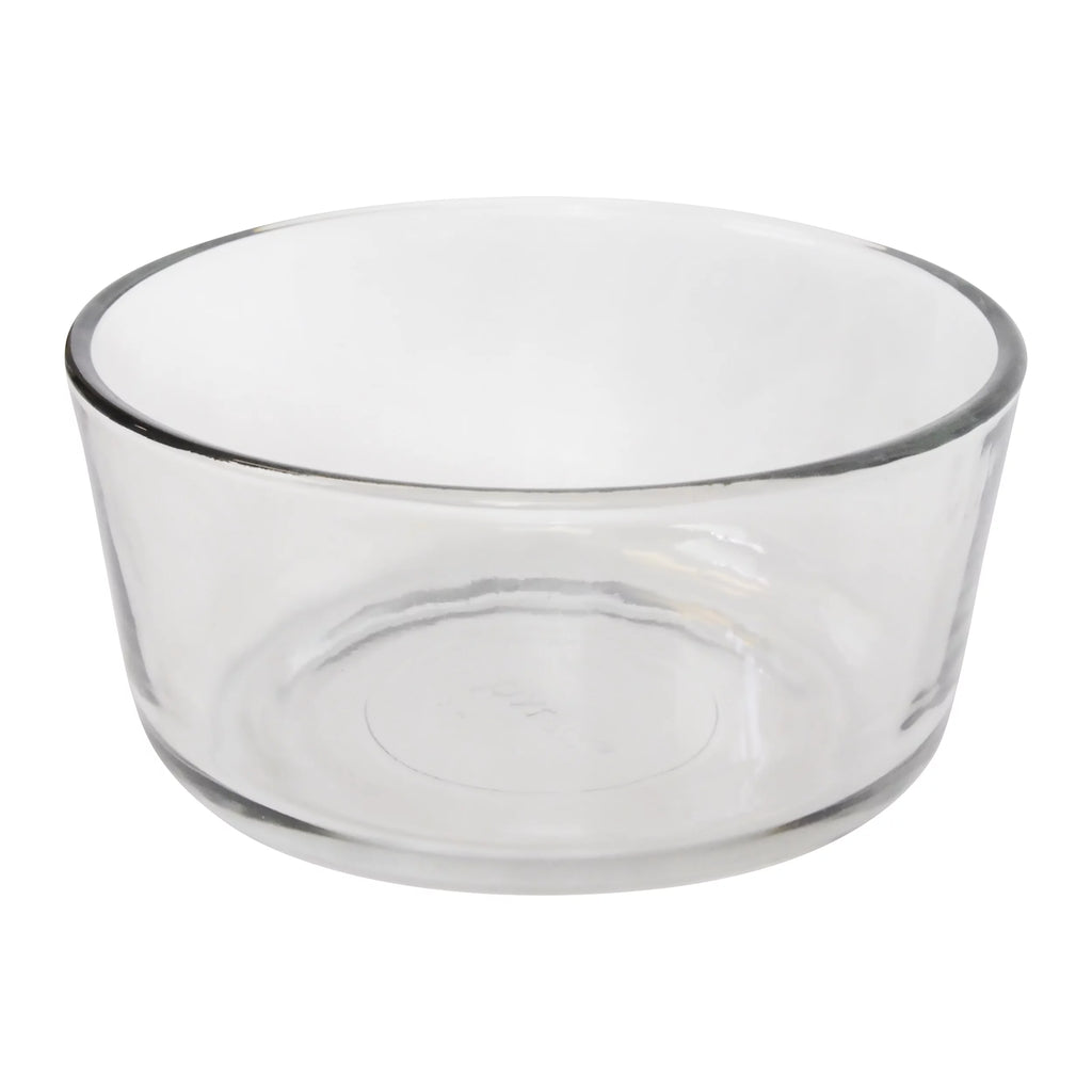 4-Cup Round Glass Food Storage Bowl with Purple Lid Z162