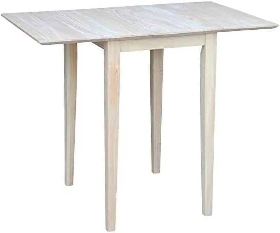 Unfinished Natural Wood Drop Leaf Dining Table V193529