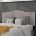 Light Gray Fabric Upholstered Full Size Headboard V9636