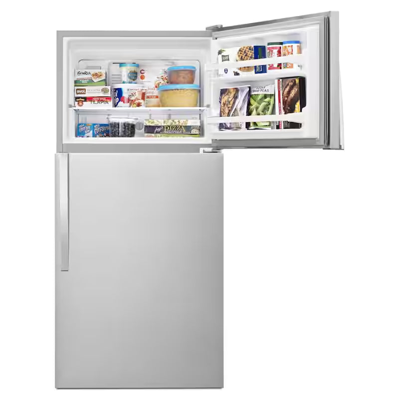 Top Freezer Refrigerator in Monochromatic Stainless Steel G86664