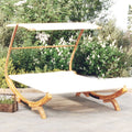Solid Bent Wood Patio Bed with Canopy T427