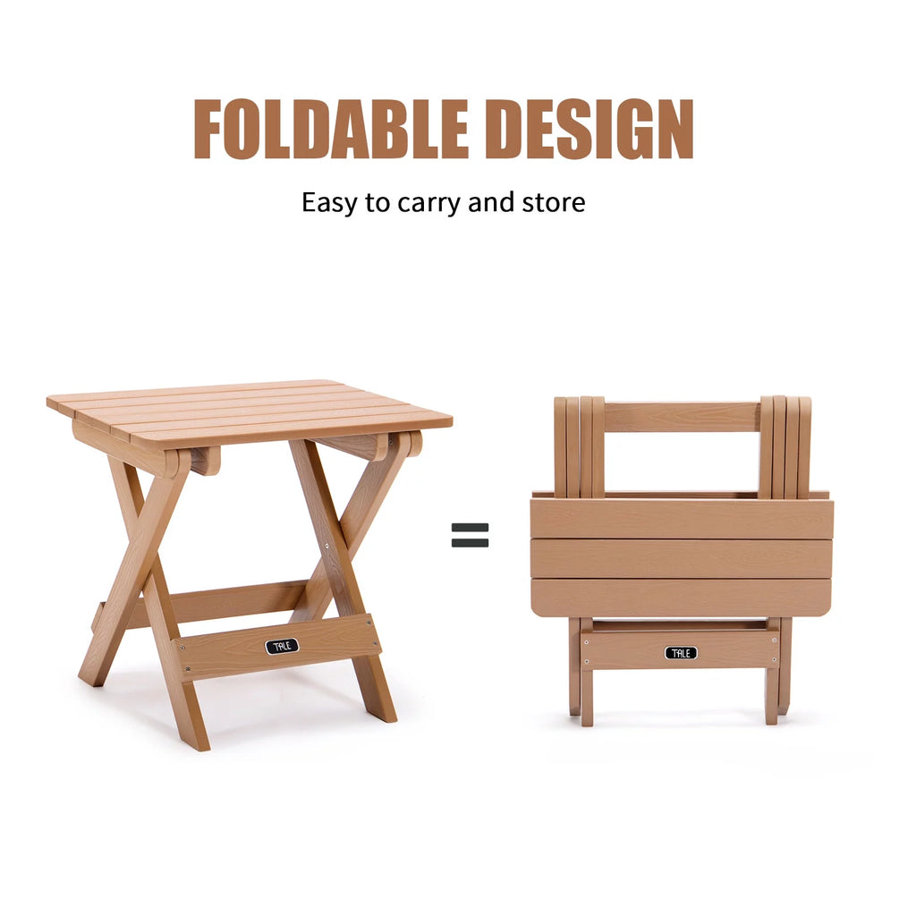 Brown Portable Folding Side Table A74638