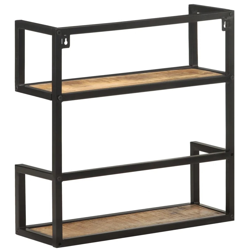 Wall Shelf Rough Mango Wood V187176
